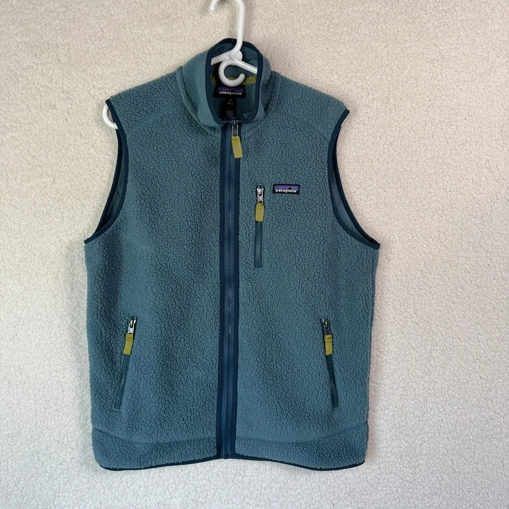Patagonia Retro-X Vest Mens Medium Fleece Full Zip Outdoors Hiking Trail Active - Picture 1 of 8
